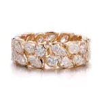 14k gold lab grown diamond prong set stackable ring 1