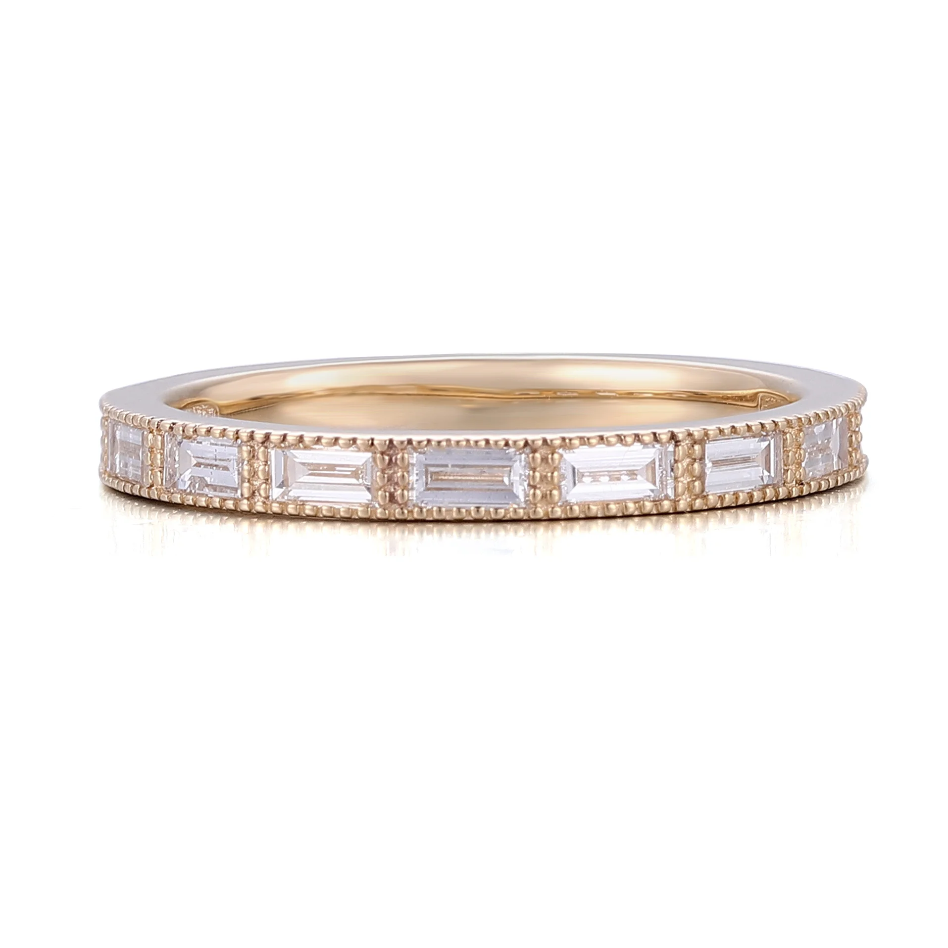 10k gold baguette lab grown diamond bezel eternity ring 1 10k gold baguette lab grown diamond bezel eternity ring 1