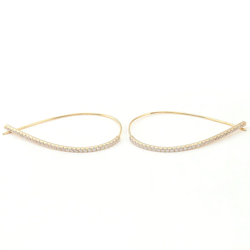 10k gold round lab grown diamond bezel hoop earring 1 10k gold round lab grown diamond bezel hoop earring 1