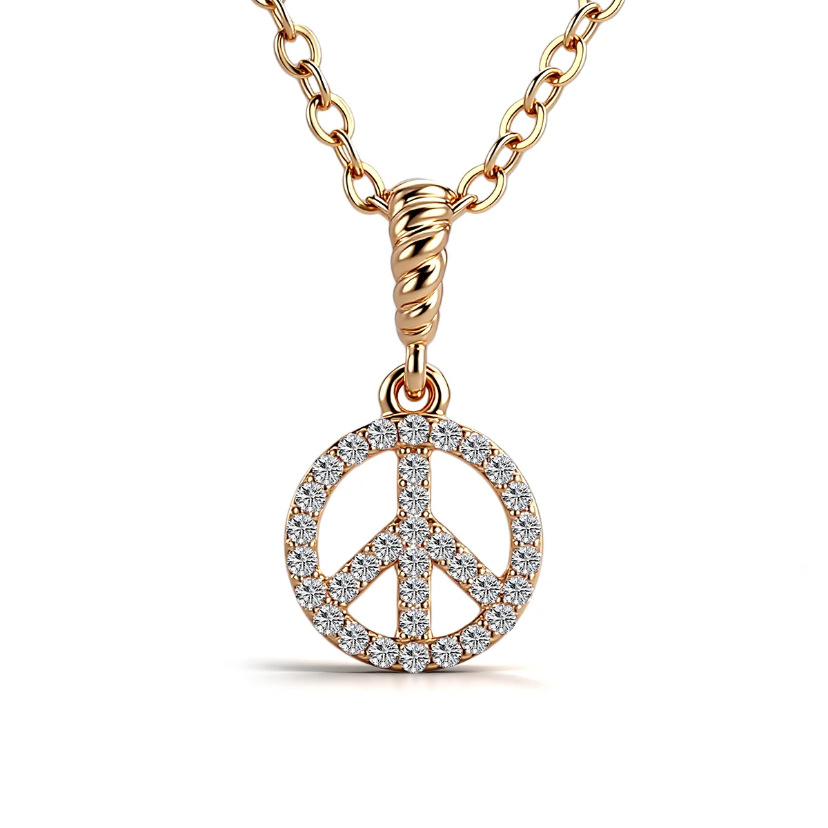 10k gold round lab grown diamond pave set pendent necklace 1 10k gold round lab grown diamond pave set pendent necklace 1