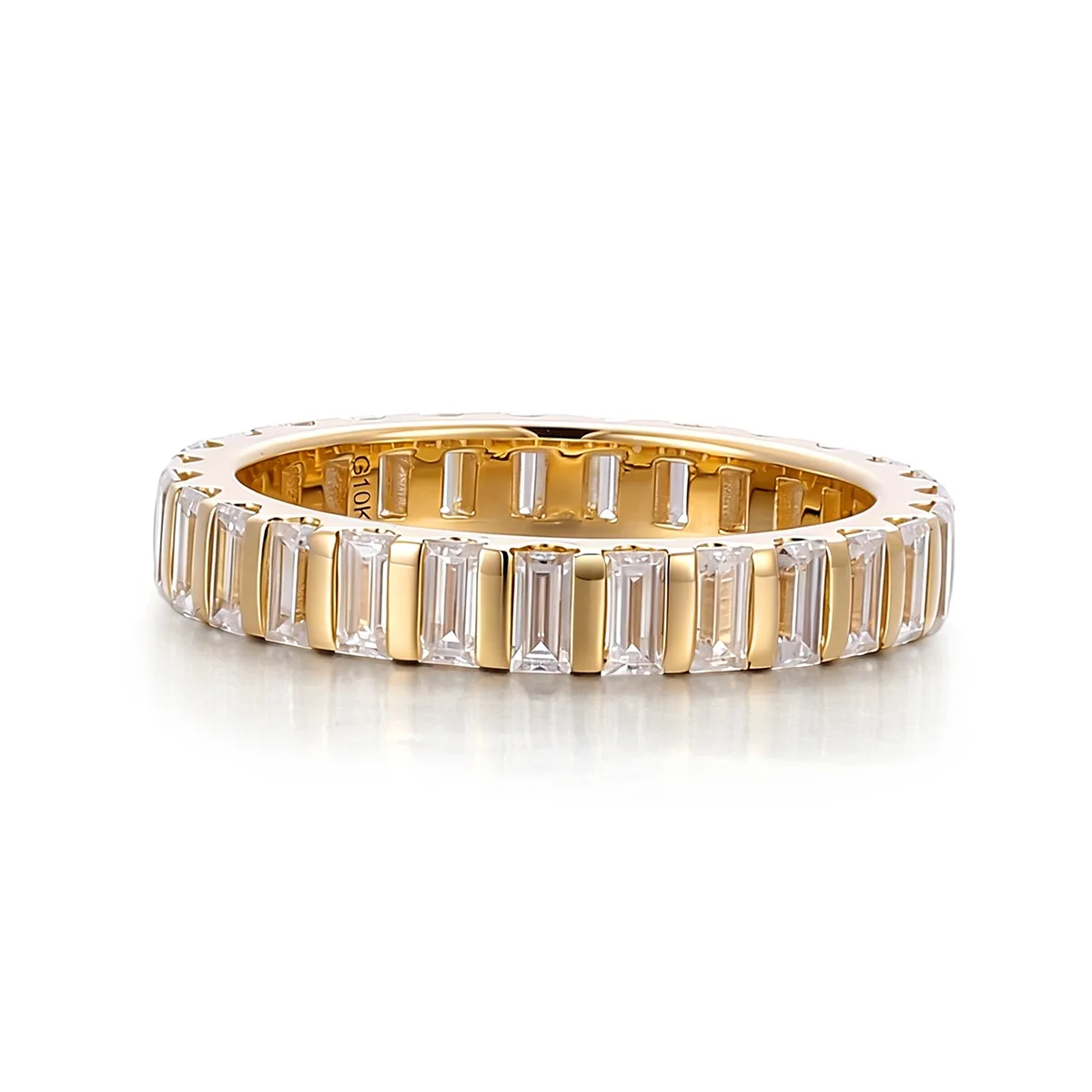 14k gold baguette lab grown diamond channel set eternity ring 1 14k gold baguette lab grown diamond channel set eternity ring 1