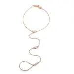 14k gold marquise lab grown diamond prong set chain bracelet 1