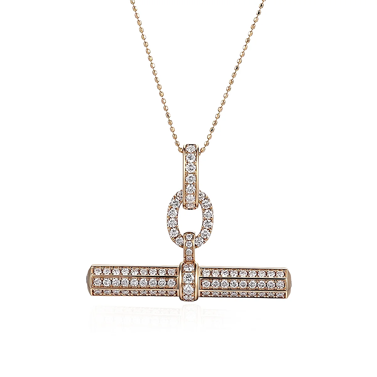 14k gold round lab grown diamond pave set pendent necklace 1 14k gold round lab grown diamond pave set pendent necklace 1