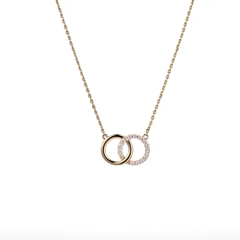 14k gold round lab grown diamond prong set pendent necklace 1 1.webp