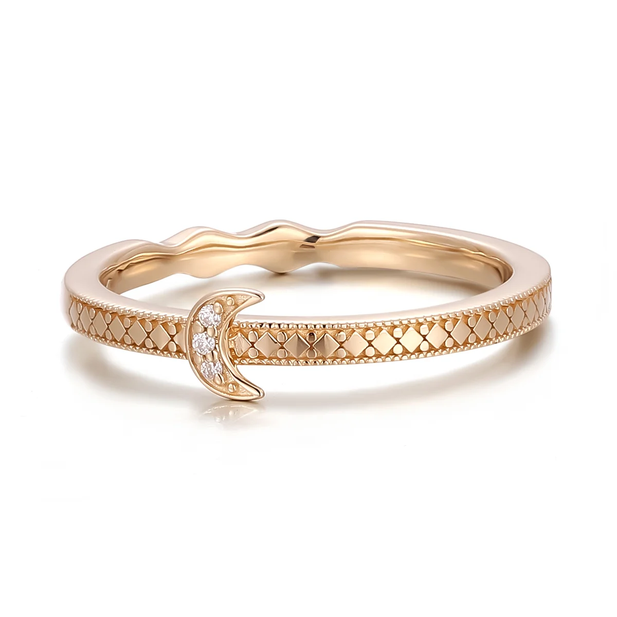 14k gold round lab grown diamond prong set promise ring 1 14k gold round lab grown diamond prong set promise ring 1