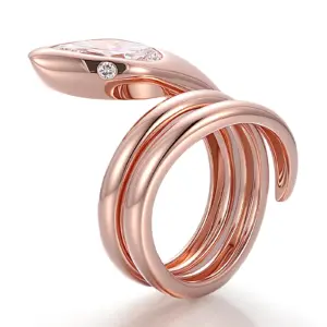 14k rose gold pear lab grown diamond bezel statement ring 1