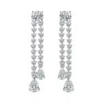 18k white gold round lab grown diamond prong set drop earring 1 1.webp