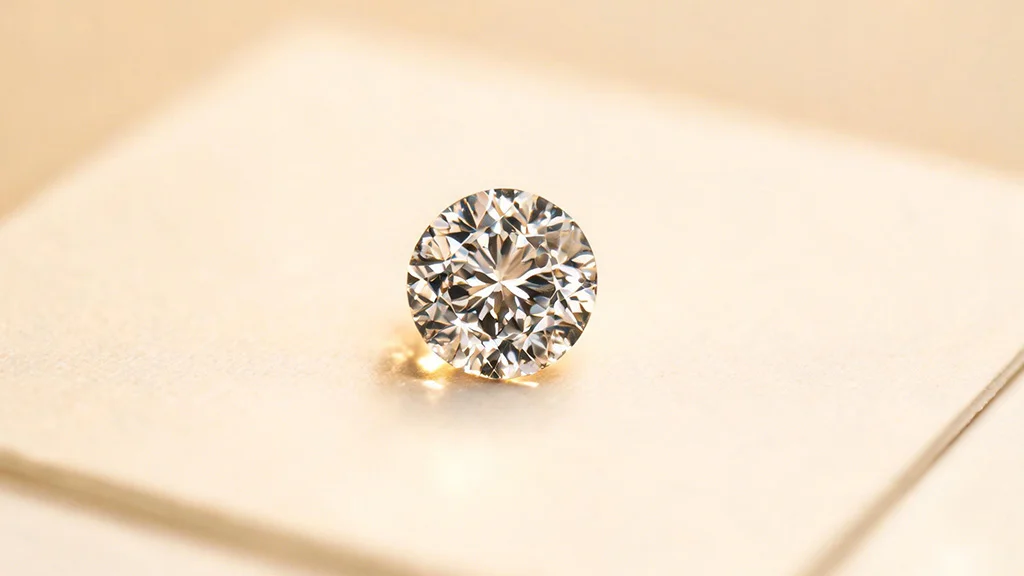 Loose diamond resting on a grading certificate, representing IGI vs GIA diamond certification comparison