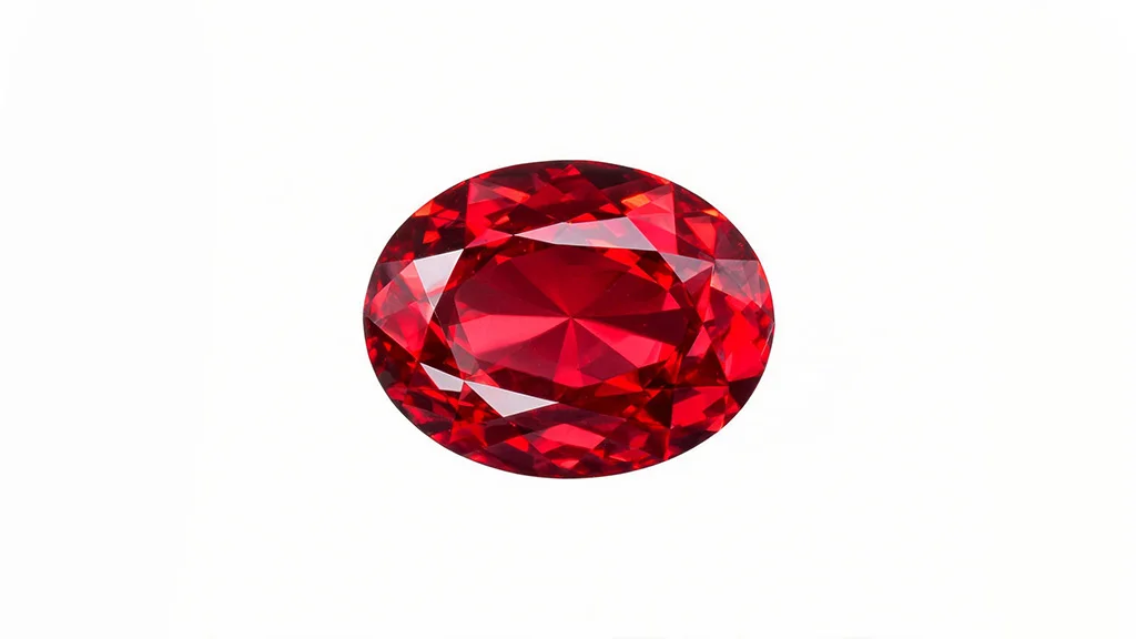 pigeon's blood ruby gemstone close up