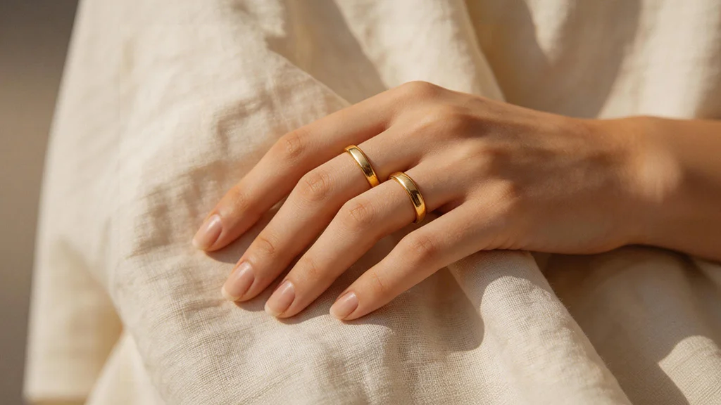 provence jewellery 18k 750 gold rings worn