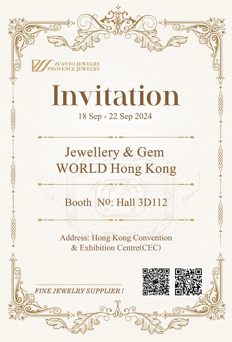 provence jewellery invitation of jewellery & gem world hong kong september 2024
