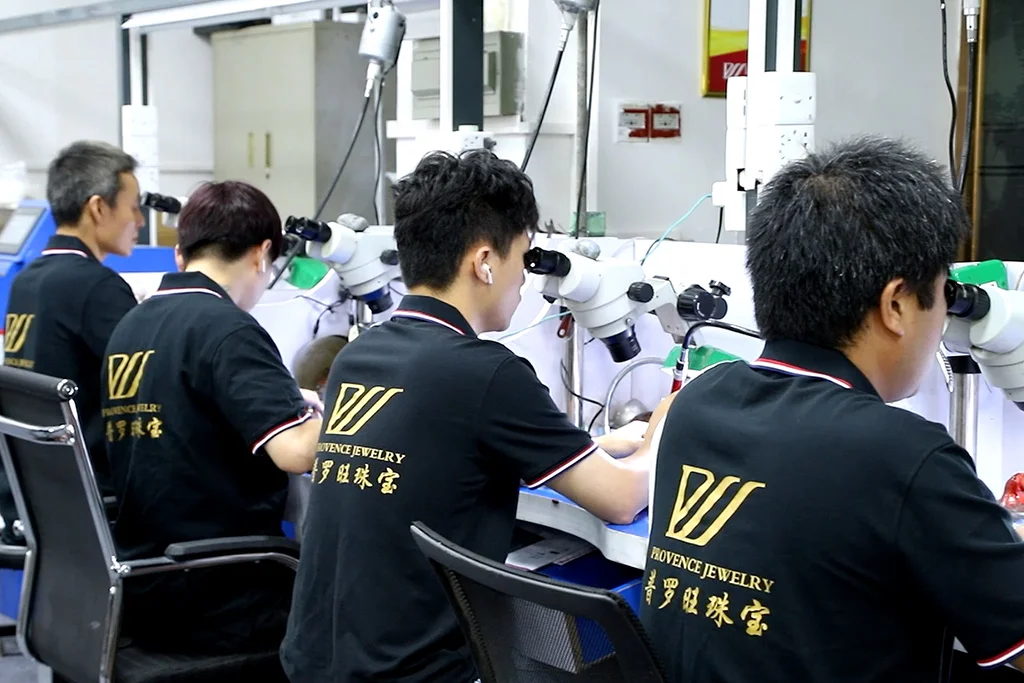 stone setting process for jewelry customization
