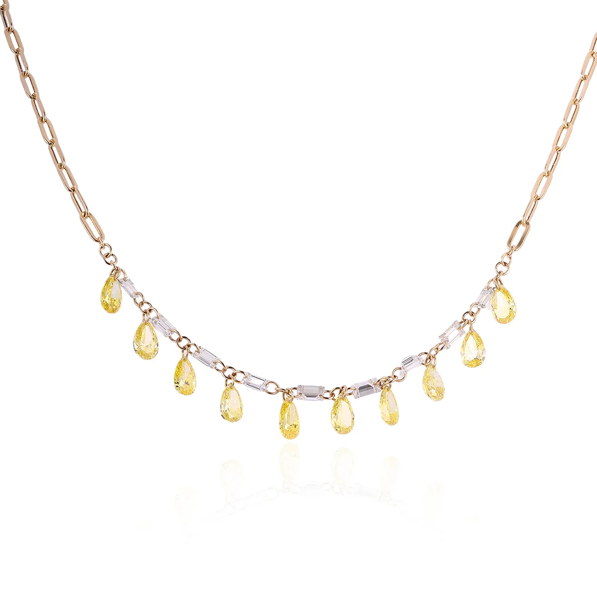 10k gold yellow pear lab grown diamond refined charm pendant 1 10k gold yellow pear lab grown diamond refined charm pendant 1