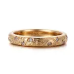 14k gold 0 13ct round lab grown diamond promise ring 1