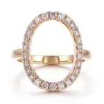 14k gold 0 65ct round lab grown diamond halo engagement ring 1