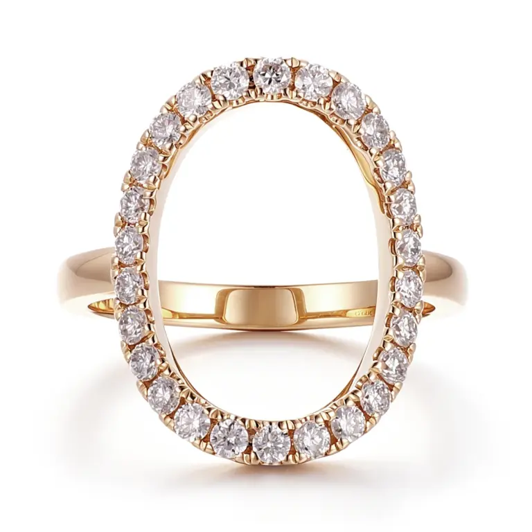 14k gold 0 65ct round lab grown diamond halo engagement ring 1