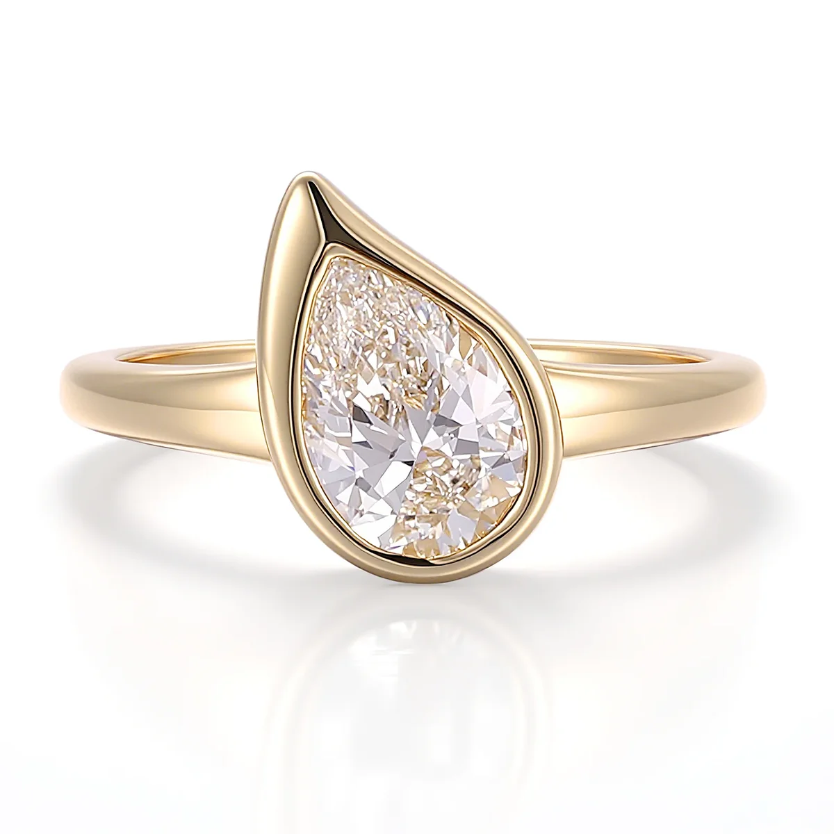 14k gold 1 5ct pear lab grown diamond solitaire engagement ring 1 14k gold 1 5ct pear lab grown diamond solitaire engagement ring 1