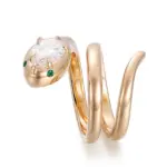 14k gold 1 5ct pear lab grown diamond statement ring 1