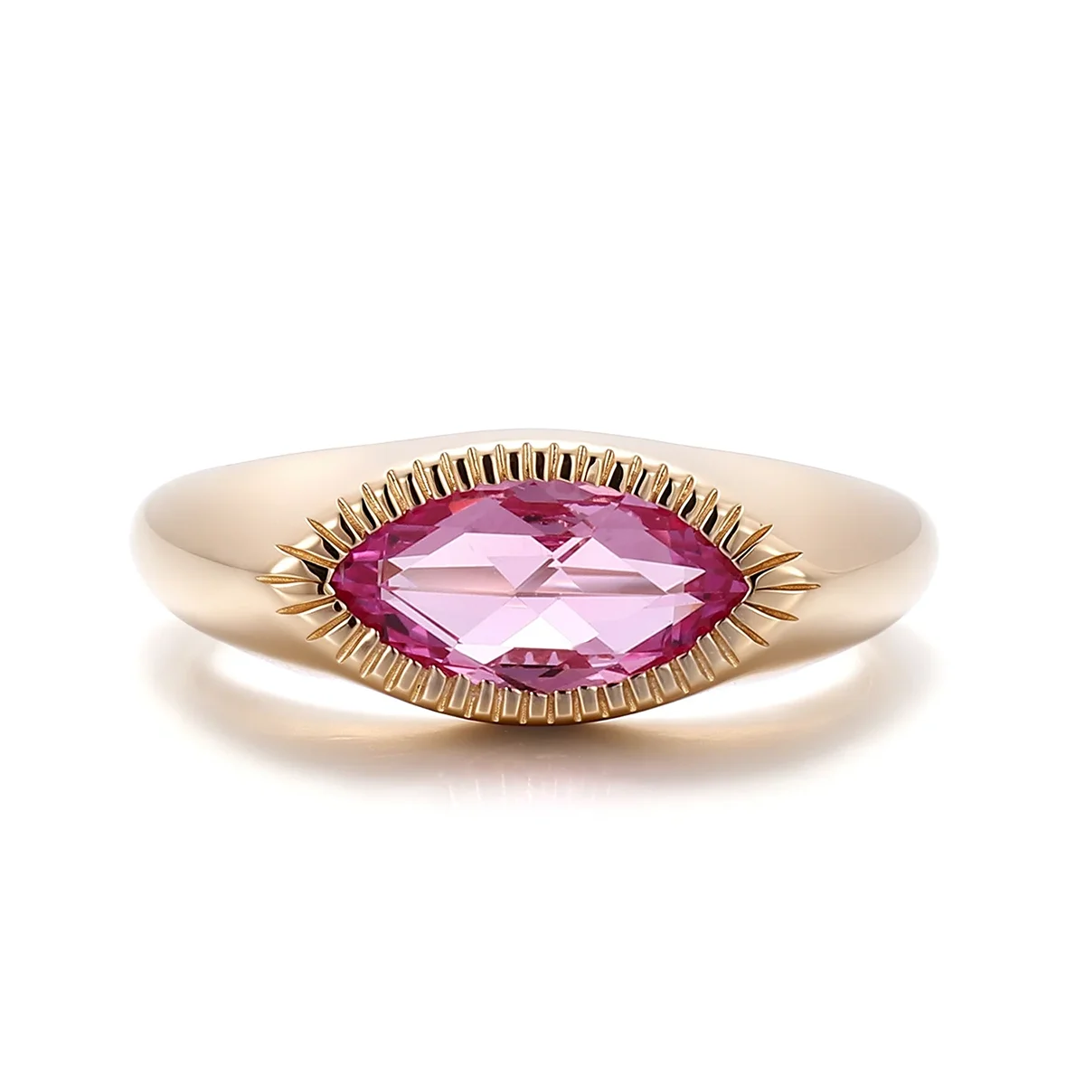 14k gold 1 5ct pink marquise sapphire solitaire engagement ring 1 14k gold 1 5ct pink marquise sapphire solitaire engagement ring 1