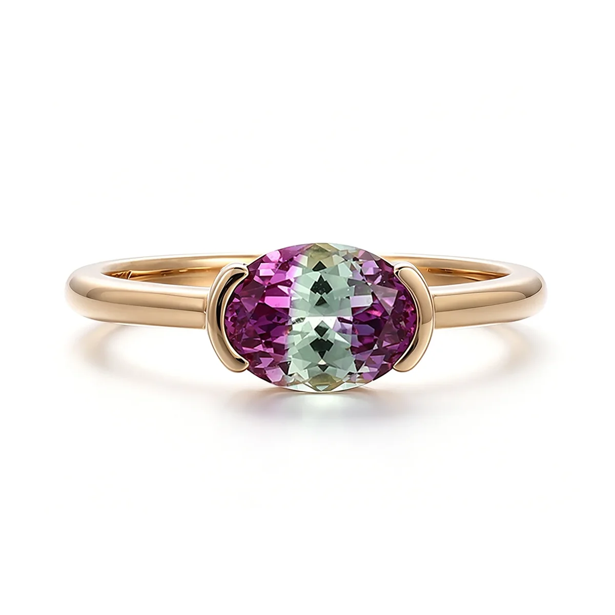 14k gold 1 5ct purple oval sapphire solitaire engagement ring 1 14k gold 1 5ct purple oval sapphire solitaire engagement ring 1