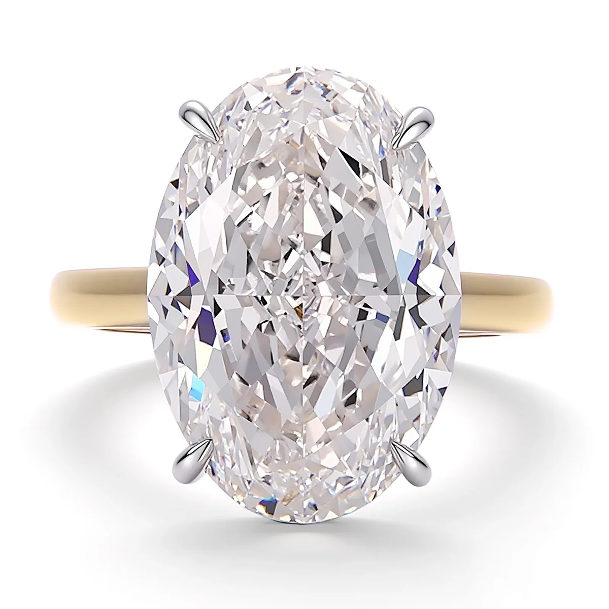 14k gold 12ct oval lab grown diamond hidden halo engagement ring 1 14k gold 12ct oval lab grown diamond hidden halo engagement ring 1