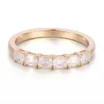 14k gold 2 5ct cushion lab grown diamond eternity ring 1