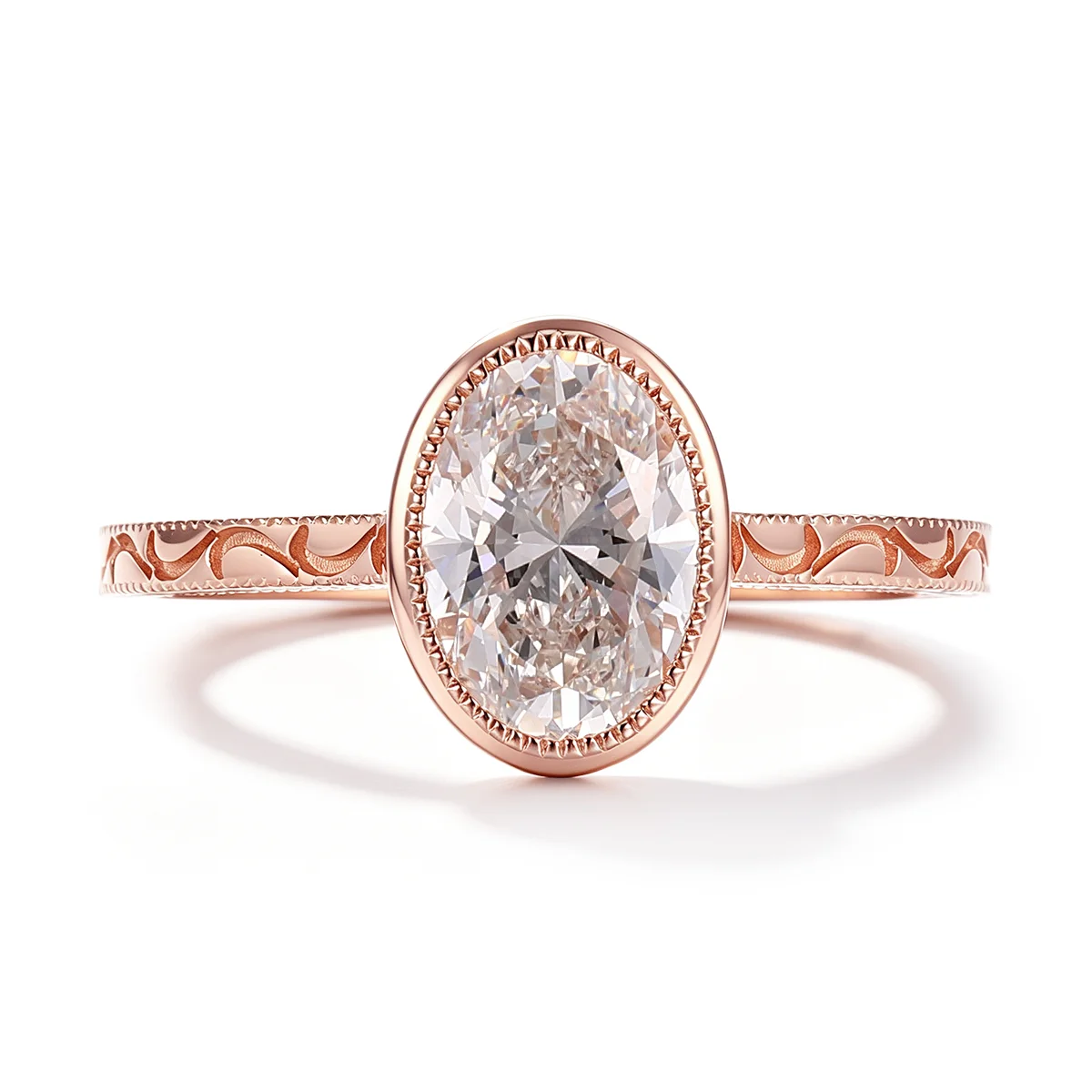 14k gold 2 5ct oval lab grown diamond solitaire engagement ring 1 14k gold 2 5ct oval lab grown diamond solitaire engagement ring 1