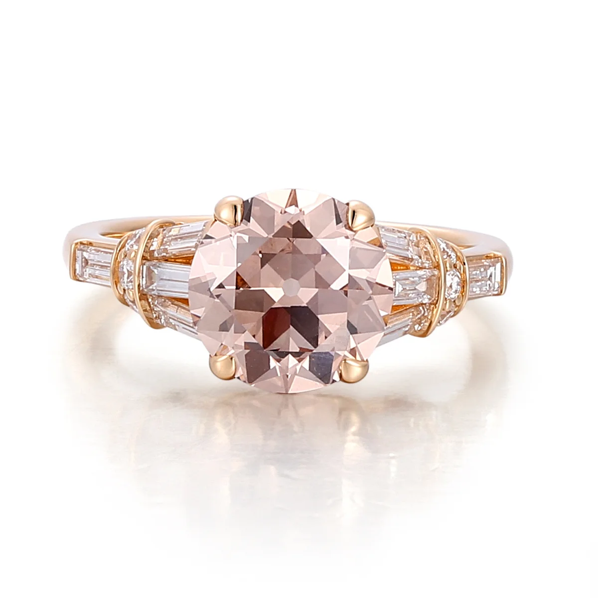 14k gold 3 5ct round lab grown diamond cluster engagement ring 1 14k gold 3 5ct round lab grown diamond cluster engagement ring 1