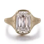 14k gold 4 5ct elongated cushion lab grown diamond solitaire engagement ring 1