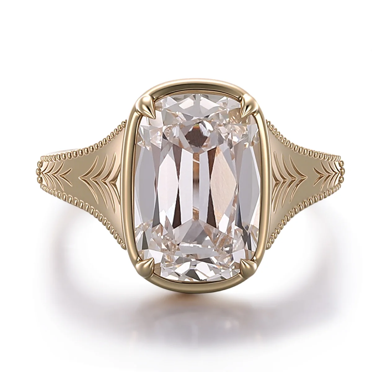 14k gold 4 5ct elongated cushion lab grown diamond solitaire engagement ring 1 14k gold 4 5ct elongated cushion lab grown diamond solitaire engagement ring 1