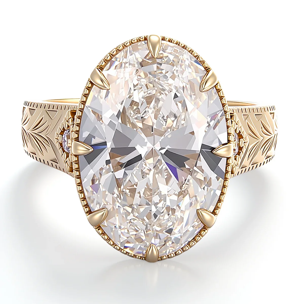 14k gold 7ct oval lab grown diamond solitaire engagement ring 1 14k gold 7ct oval lab grown diamond solitaire engagement ring 1