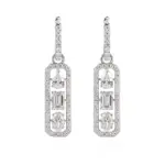 14k gold emerald pear oval lab grown diamond timeless drop dangles 1