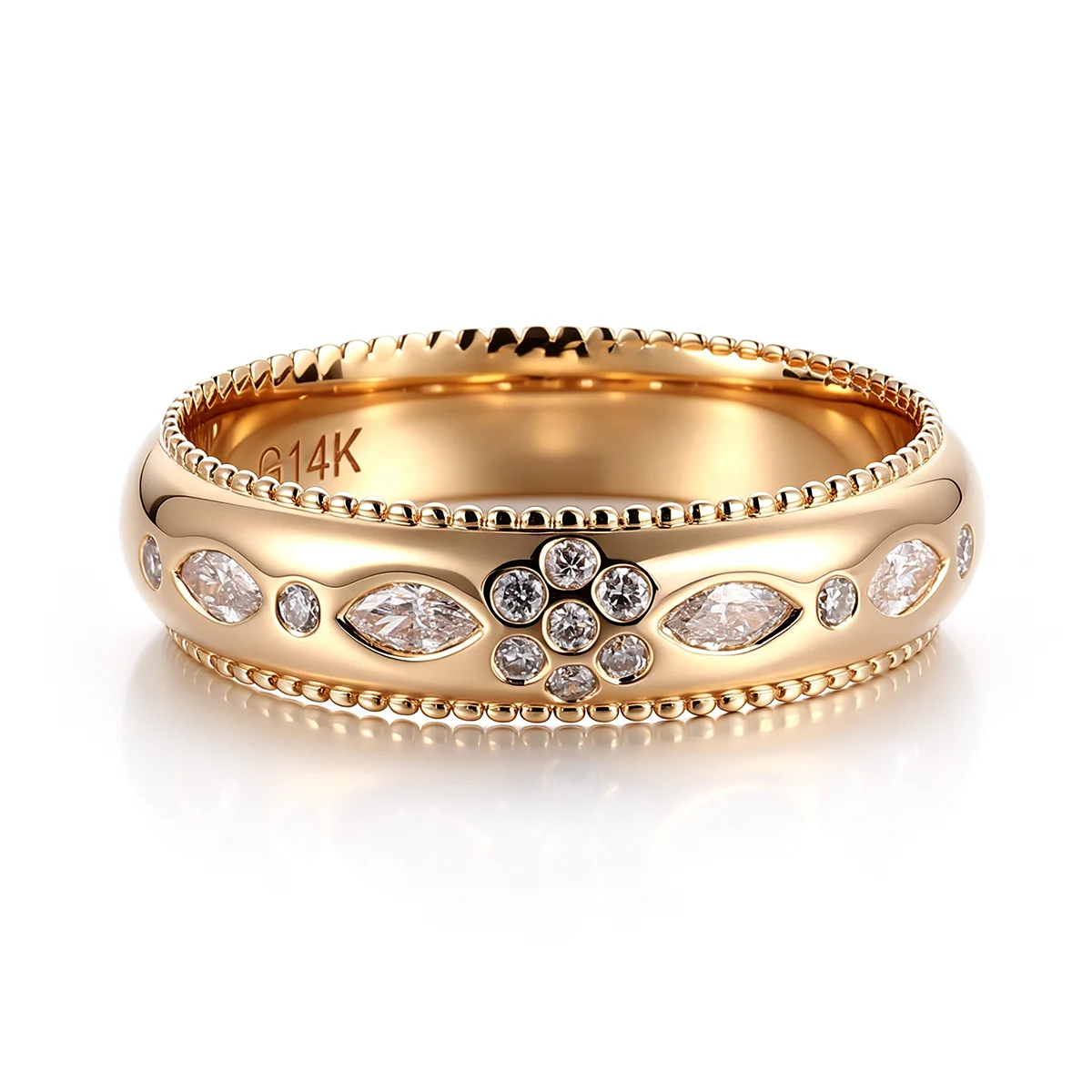 14k gold marquise lab grown diamond promise ring 1 14k gold marquise lab grown diamond promise ring 1