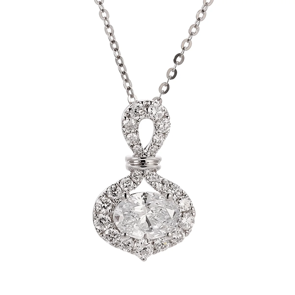 14k gold oval lab grown diamond pendant necklace refined dainty 1 14k gold oval lab grown diamond pendant necklace refined dainty 1