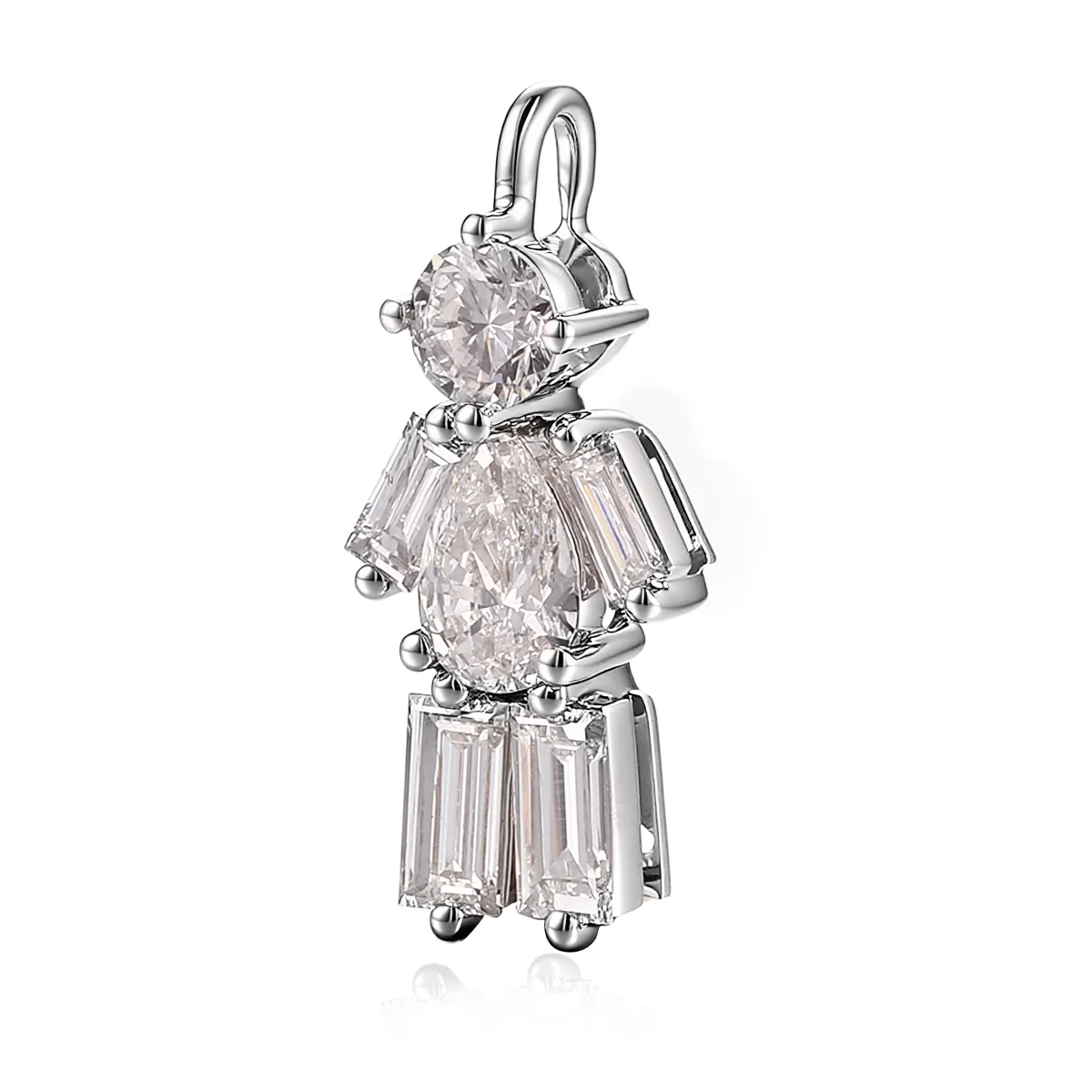 18k gold pear round lab grown diamond pendant necklace dazzling dainty 1 18k gold pear round lab grown diamond pendant necklace dazzling dainty 1