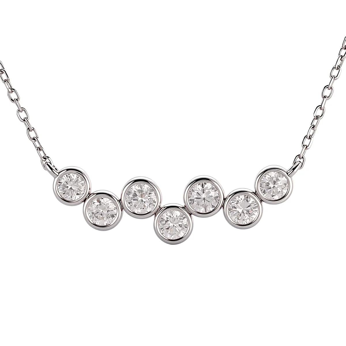 18k gold radiant pendant necklace with round lab grown diamond 1 18k gold radiant pendant necklace with round lab grown diamond 1