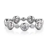 dramatic 10k gold statement ring with round lab grown diamond 1