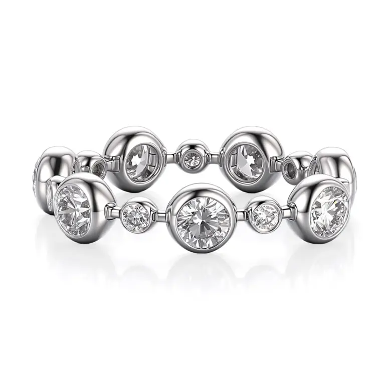 dramatic 10k gold statement ring with round lab grown diamond 1