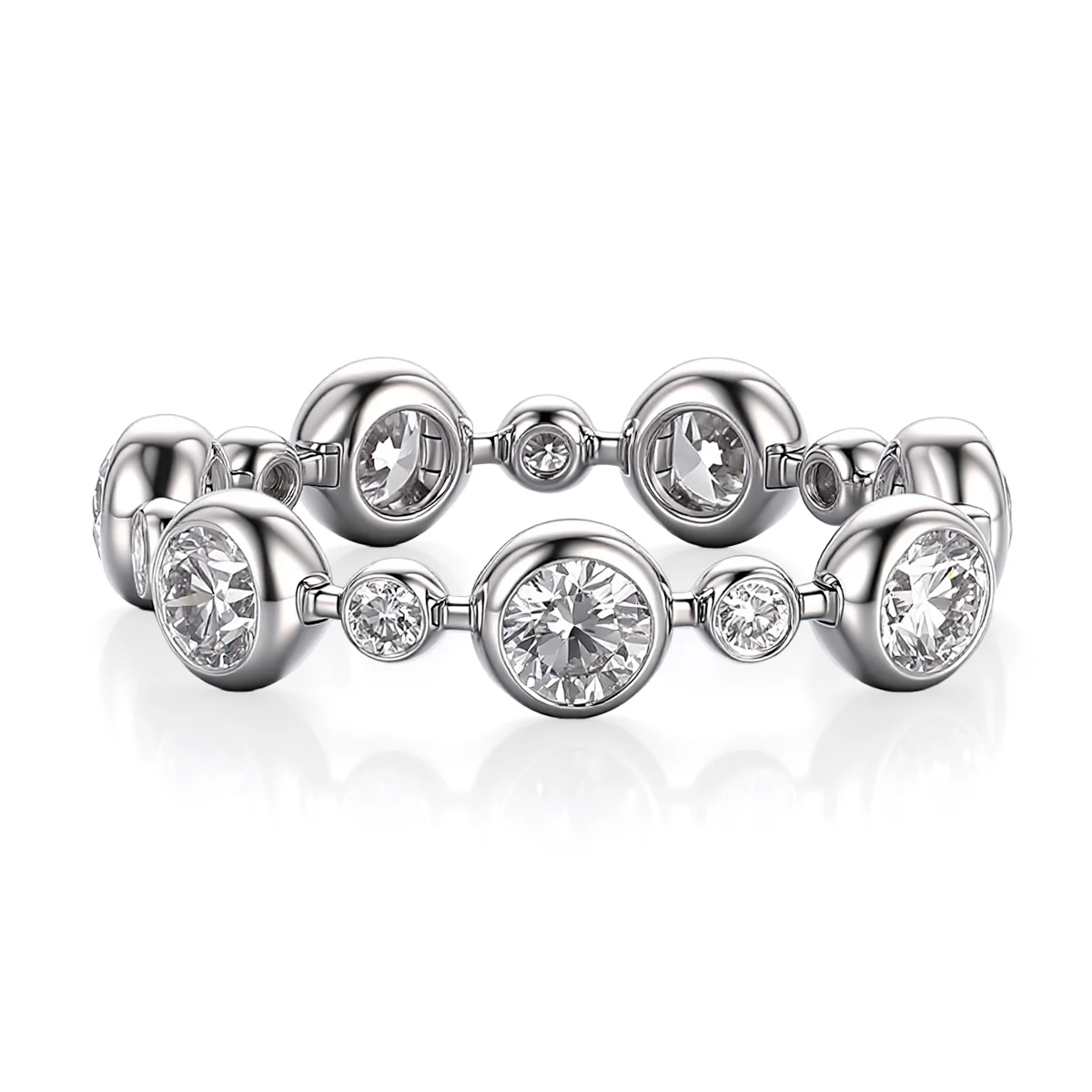 dramatic 10k gold statement ring with round lab grown diamond 1 dramatic 10k gold statement ring with round lab grown diamond 1