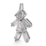 effortless 18k gold pendant necklace featuring pear round lab grown diamond 1