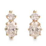 platinum oval round lab grown diamond hoop earrings timeless chic 1
