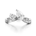 platinum pear round lab grown diamond refined toi et moi ring 1