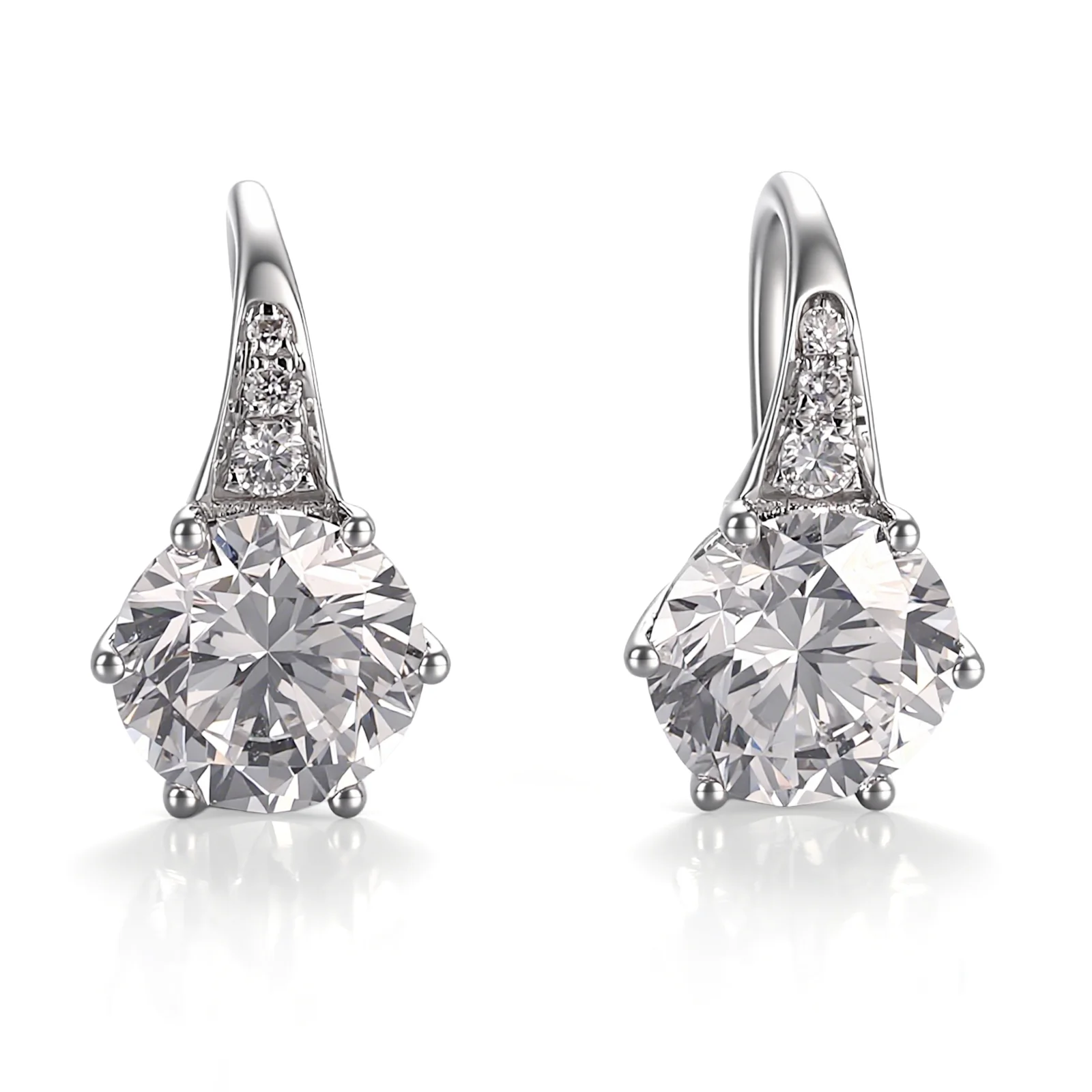 platinum round lab grown diamond hoop earrings vintage inspired chic 1 platinum round lab grown diamond hoop earrings vintage inspired chic 1