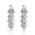 princess trillion lab grown diamond luxe drop earrings in 18k gold 1