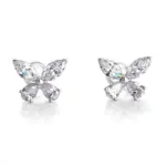 regal 10k gold stud earrings featuring pear marquise lab grown diamonds 1