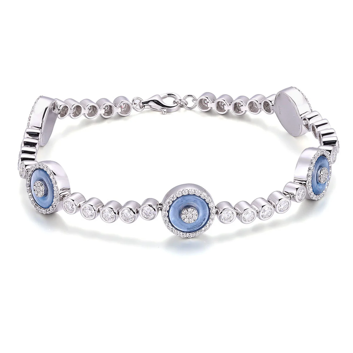 10k gold round lab grown diamond chain bracelet 1 10k gold round lab grown diamond chain bracelet 1