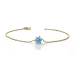 14k gold 0 5ct round lab grown diamond chain bracelet 1