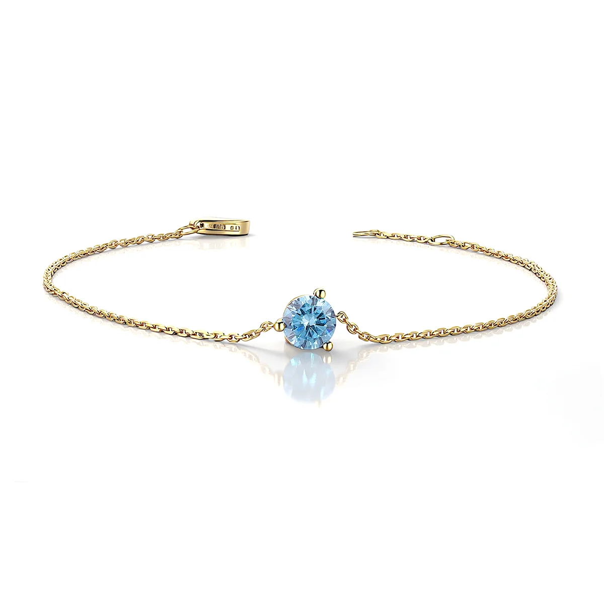 14k gold 0 5ct round lab grown diamond chain bracelet 1 14k gold 0 5ct round lab grown diamond chain bracelet 1