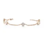 14k gold 1 2ct round lab grown diamond chain bracelet 1