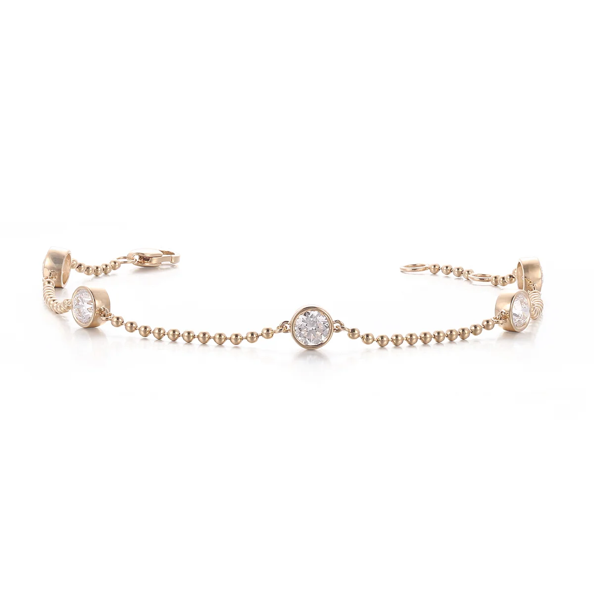 14k gold 1 2ct round lab grown diamond chain bracelet 1 14k gold 1 2ct round lab grown diamond chain bracelet 1